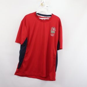 England Rugby Roses National Team Rugby Jersey Red